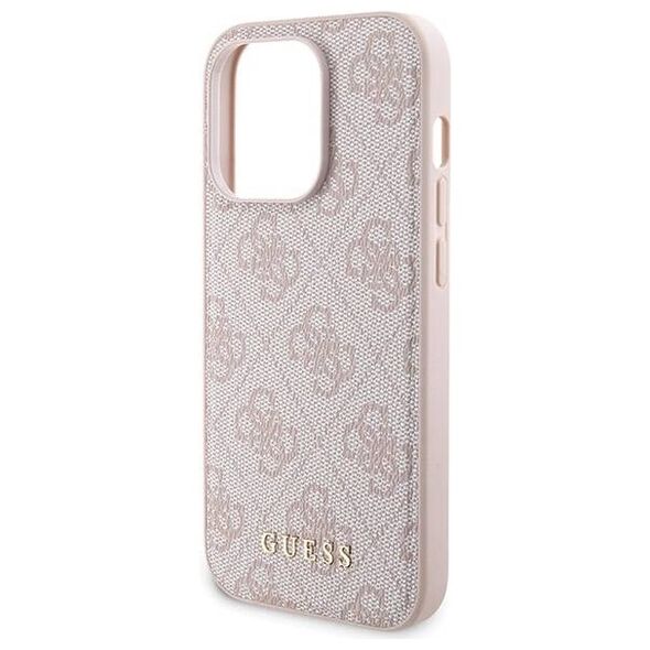 Original Case IPHONE 14 PRO Guess Hardcase + Powerbank MagSafe 4G Metal Logo 5000mAh (GUBPM5P14L4GEMGP) pink 3666339215002