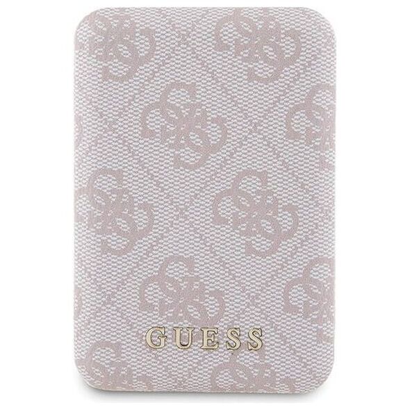 Original Case IPHONE 14 PRO Guess Hardcase + Powerbank MagSafe 4G Metal Logo 5000mAh (GUBPM5P14L4GEMGP) pink 3666339215002