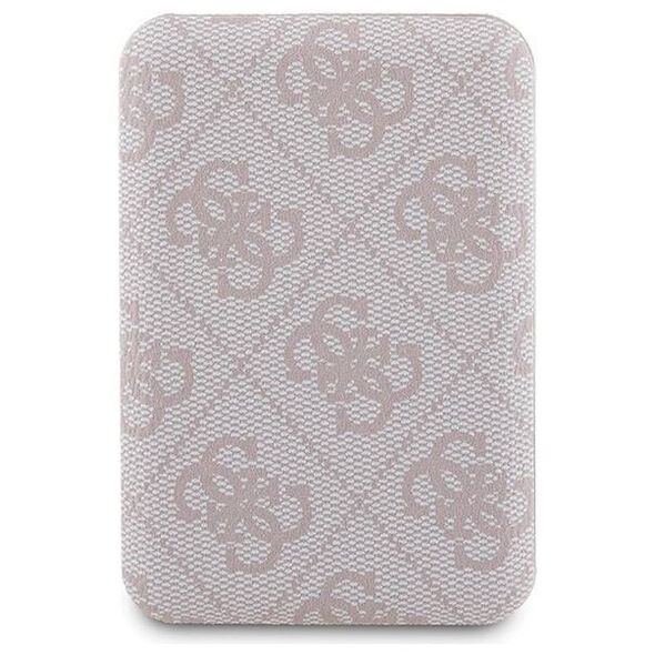 Original Case IPHONE 14 PRO Guess Hardcase + Powerbank MagSafe 4G Metal Logo 5000mAh (GUBPM5P14L4GEMGP) pink 3666339215002