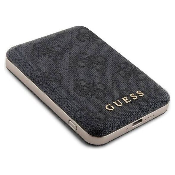 Original Case APPLE IPHONE 15 Guess Hardcase + Powerbank MagSafe 4G Metal Logo 5000mAh (GUBPM5P15S4GEMGK) black 3666339214609