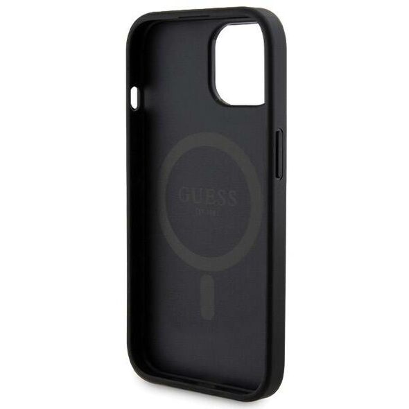 Original Case APPLE IPHONE 15 Guess Hardcase + Powerbank MagSafe 4G Metal Logo 5000mAh (GUBPM5P15S4GEMGK) black 3666339214609