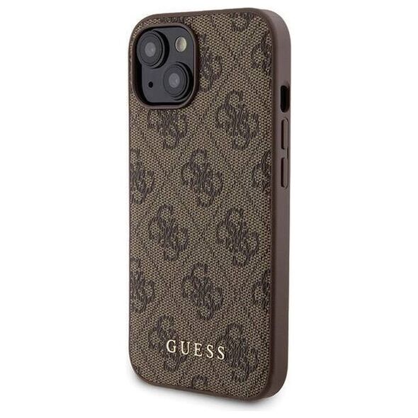 Original Case APPLE IPHONE 15 Guess Hardcase + Powerbank MagSafe 4G Metal Logo 5000mAh (GUBPM5P15S4GEMGW) brown 3666339214746