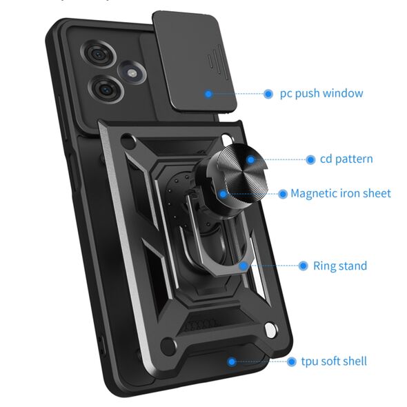 Techsuit Husa pentru Motorola Moto G54 Power - Techsuit CamShield Series - Black 5949419149779 έως 12 άτοκες Δόσεις