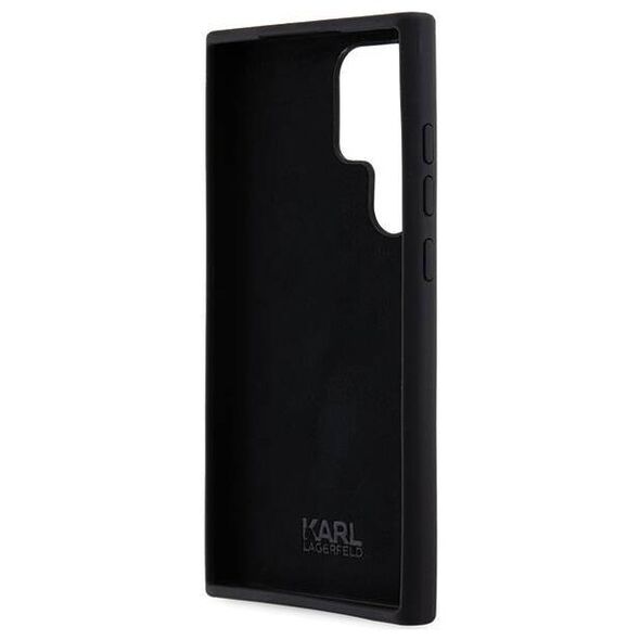 Original Case SAMSUNG GALAXY S24 ULTRA Karl Lagerfeld Silicone Choupette Metal Pin (KLHCS24LSMHCNPK) black 3666339259198