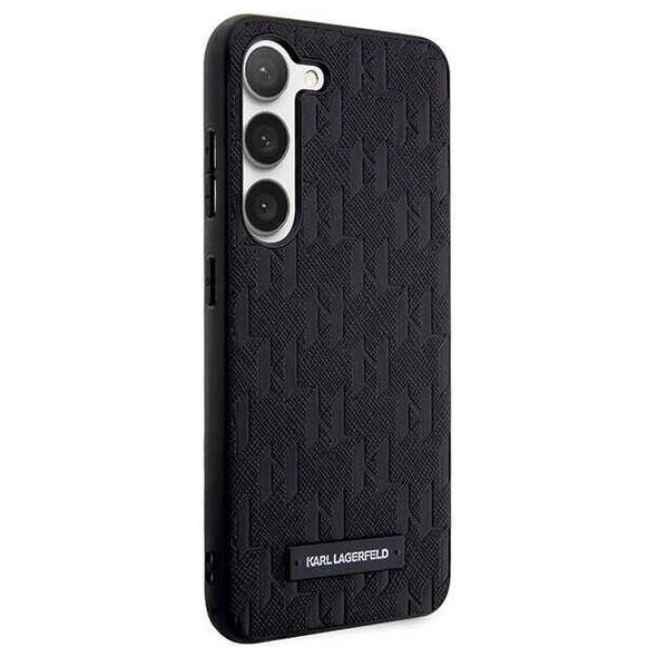 Original Case SAMSUNG GALAXY S24+ Karl Lagerfeld Hardcase Saffiano Mono Metal Logo (KLHCS24MSAKLHPK) black 3666339246976