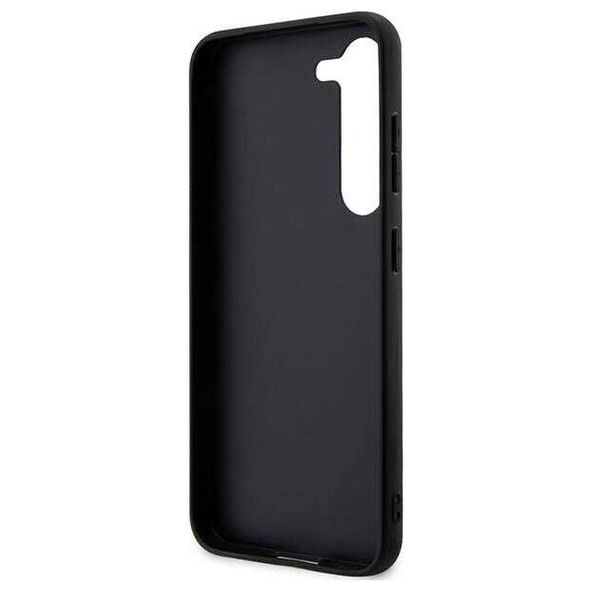 Original Case SAMSUNG GALAXY S24 Karl Lagerfeld Hardcase Saffiano Mono Metal Logo (KLHCS24SSAKLHPK) black 3666339246969