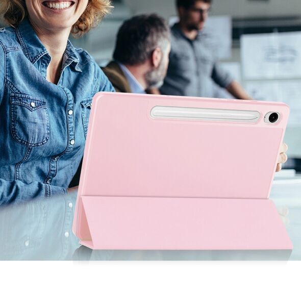 Techsuit Husa pentru Samsung Galaxy Tab S9 FE - Techsuit Flex Trifold - Pink 5949419097889 έως 12 άτοκες Δόσεις