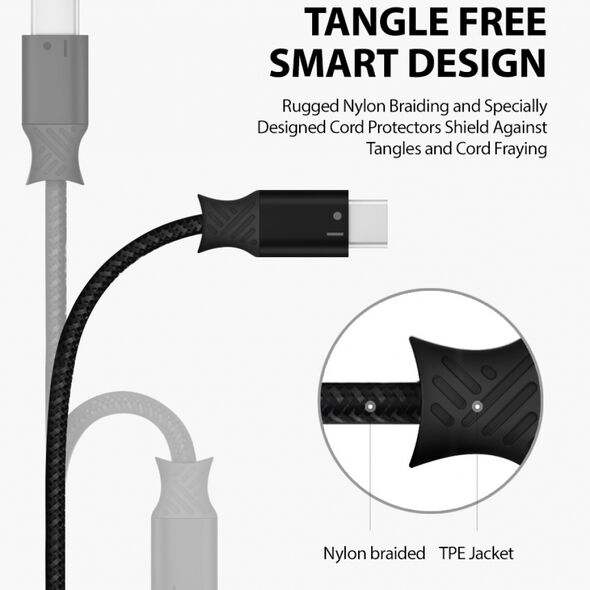 Ringke Cablu de Date USB la Type-C 1.2mm - Ringke - Black 8809583849530 έως 12 άτοκες Δόσεις