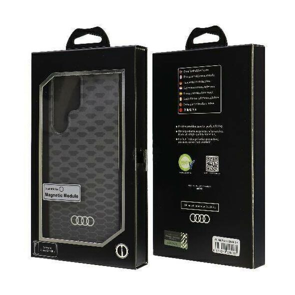Original Case SAMSUNG GALAXY S24 ULTRA Audi Hardcase IML Pattern MagSafe Case (AU-IMLMS24U-Q5/D3-BK) black 6956250228098