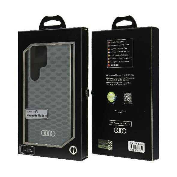 Original Case SAMSUNG GALAXY S24 ULTRA Audi Hardcase IML Pattern MagSafe Case (AU-IMLMS24U-Q5/D3-GY) gray 6956250228111
