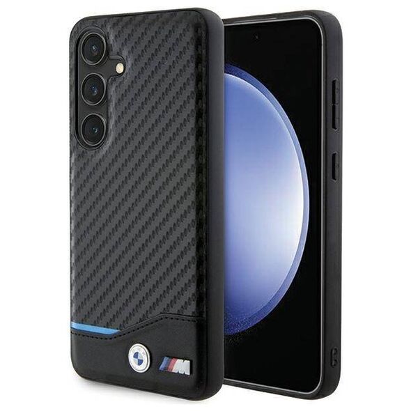 Original Case SAMSUNG GALAXY A55 5G BMW Leather Carbon (BMHCSA5522NBCK) 3666339259723