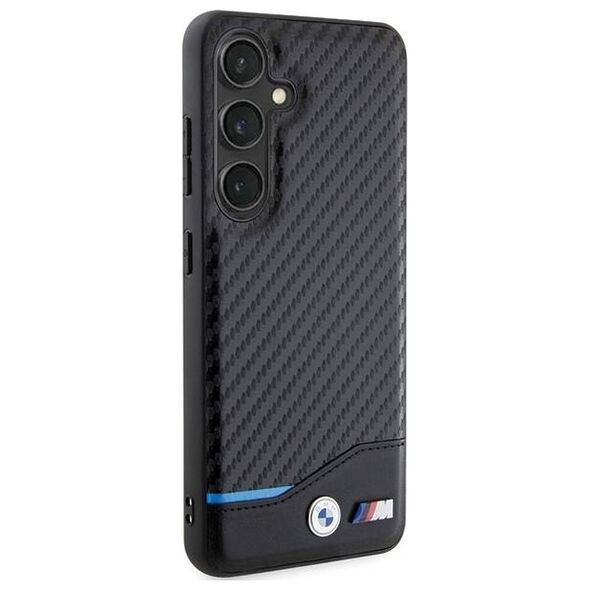 Original Case SAMSUNG GALAXY A55 5G BMW Leather Carbon (BMHCSA5522NBCK) 3666339259723