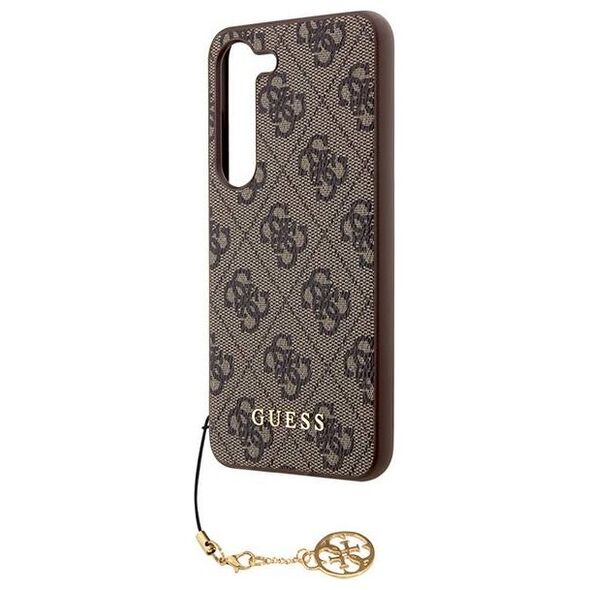 Original Case SAMSUNG GALAXY A35 5G Guess Hardcase 4G Charms Collection (GUHCSA35GF4GBR) brown 3666339259648