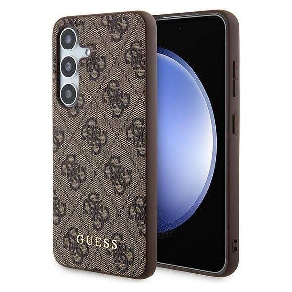 Original Case SAMSUNG GALAXY A35 5G Guess Hard Case 4G Metal Gold Logo (GUOHCSA35G4GFBR) brown 3666339259709