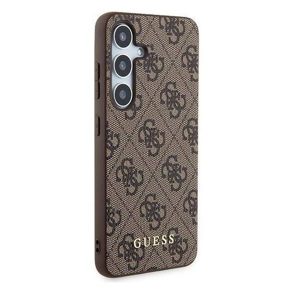 Original Case SAMSUNG GALAXY A35 5G Guess Hard Case 4G Metal Gold Logo (GUOHCSA35G4GFBR) brown 3666339259709