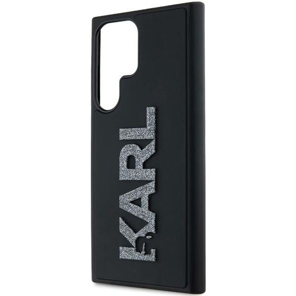 Original Case SAMSUNG GALAXY S24 ULTRA Karl Lagerfeld Hardcase 3D Rubber Glitter Logo (KLHCS24L3DMBKCK) black 3666339259105