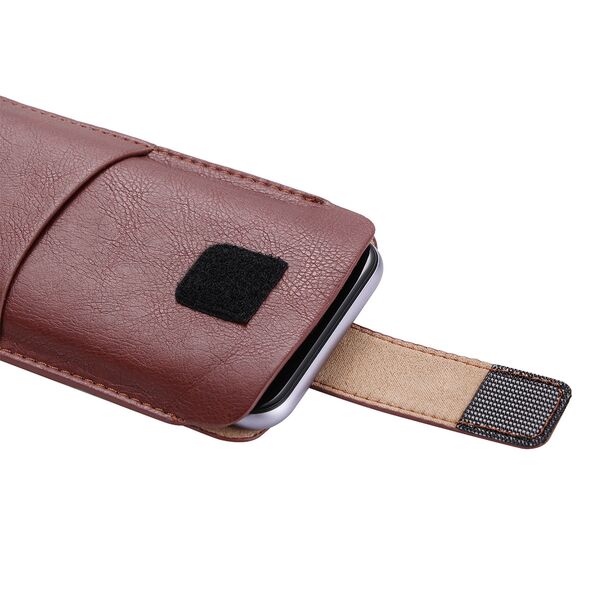 Techsuit Techsuit - Belt Phone Case (BPC1) - from Premium Eco Leather, with Belt Holder, for Aprox. 6.1 inch, Size S - Brown 5949419149410 έως 12 άτοκες Δόσεις