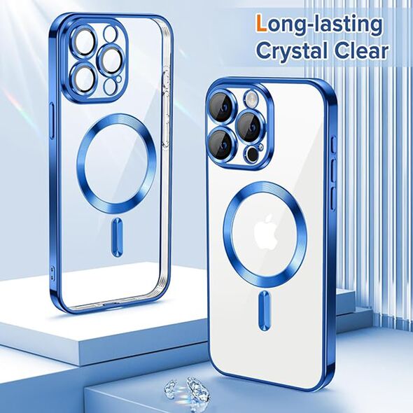 Techsuit Husa pentru iPhone 15 Pro - Techsuit Luxury Crystal MagSafe - Deep Blue 5949419136571 έως 12 άτοκες Δόσεις