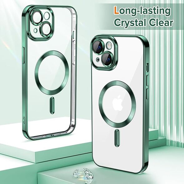 Techsuit Husa pentru iPhone 13 - Techsuit Luxury Crystal MagSafe - Deep Green 5949419137257 έως 12 άτοκες Δόσεις
