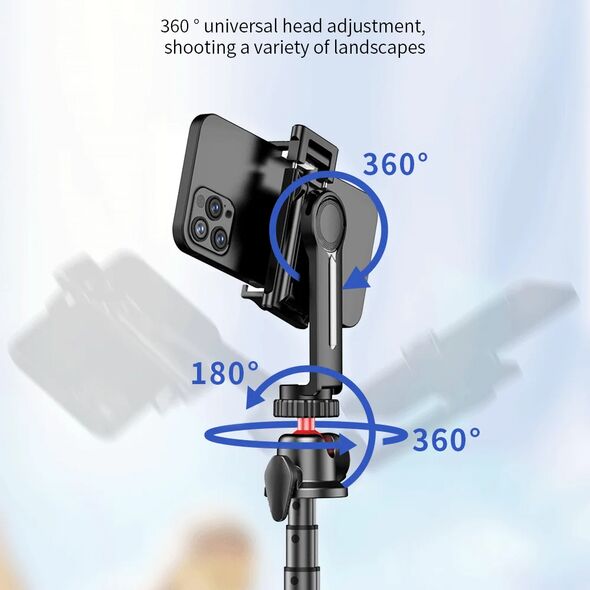 Techsuit Selfie Stick with Tripod, 64cm - Techsuit (C03) - Black 5949419122291 έως 12 άτοκες Δόσεις