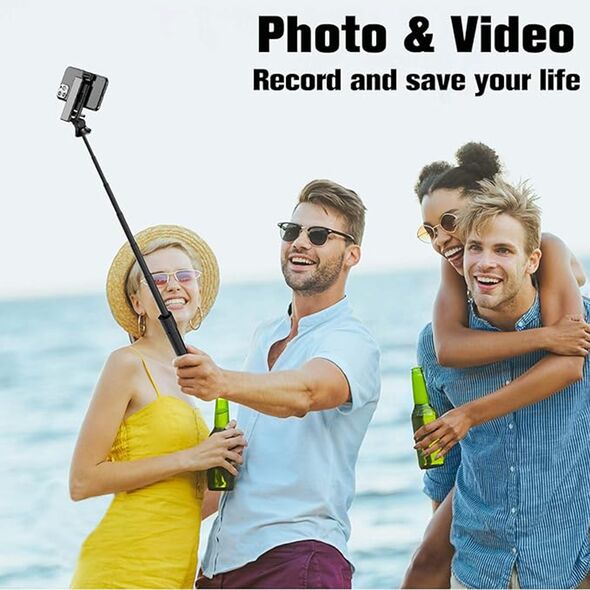 Techsuit Selfie Stick with Remote Control, Tripod - Techsuit (K22) - Black 5949419123434 έως 12 άτοκες Δόσεις