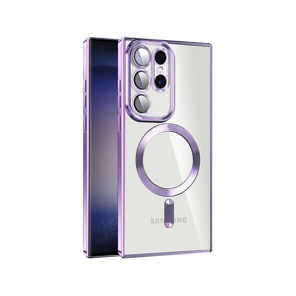 Techsuit Husa pentru Samsung Galaxy S23 Ultra - Techsuit Luxury Crystal MagSafe - Light Purple 5949419135468 έως 12 άτοκες Δόσεις