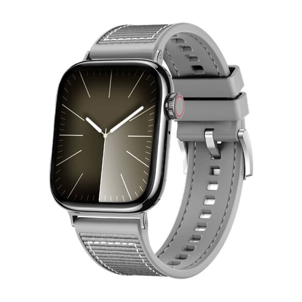 Techsuit Curea pentru Apple Watch 1/2/3/4/5/6/7/8/9/SE/SE 2/Ultra/Ultra 2 (42/44/45/49mm) - Techsuit Watchband (W051) - Gray 5949419108455 έως 12 άτοκες Δόσεις