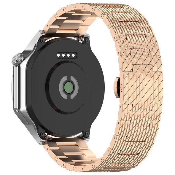 Techsuit Curea pentru Samsung Galaxy Watch 4/5/Active 2, Huawei Watch GT 3 (42mm)/GT 3 Pro (43mm) - Techsuit Watchband (W052) - Rose Gold 5949419138735 έως 12 άτοκες Δόσεις