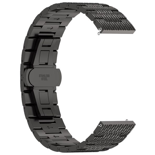 Techsuit Curea pentru Samsung Galaxy Watch 4/5/Active 2, Huawei Watch GT 3 (42mm)/GT 3 Pro (43mm) - Techsuit Watchband (W052) - Black 5949419138742 έως 12 άτοκες Δόσεις
