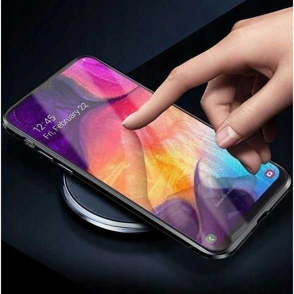 Case SAMSUNG GALAXY S24+ Double Magnetic 360° Aluminum and Tempered Glass black 5904161145561