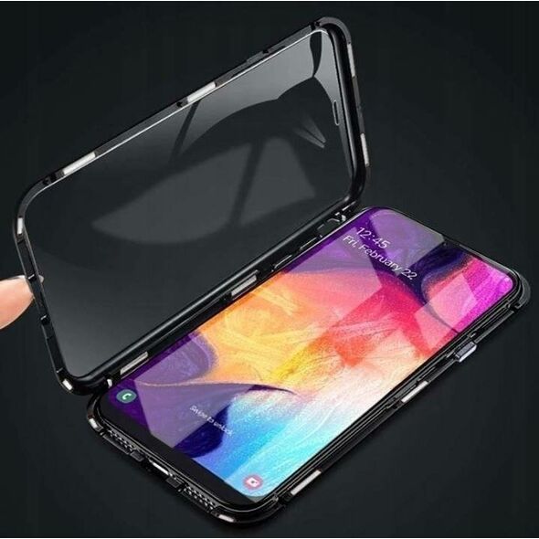 Case SAMSUNG GALAXY S24 ULTRA Double Magnetic 360° Aluminum and Tempered Glass black 5904161145578