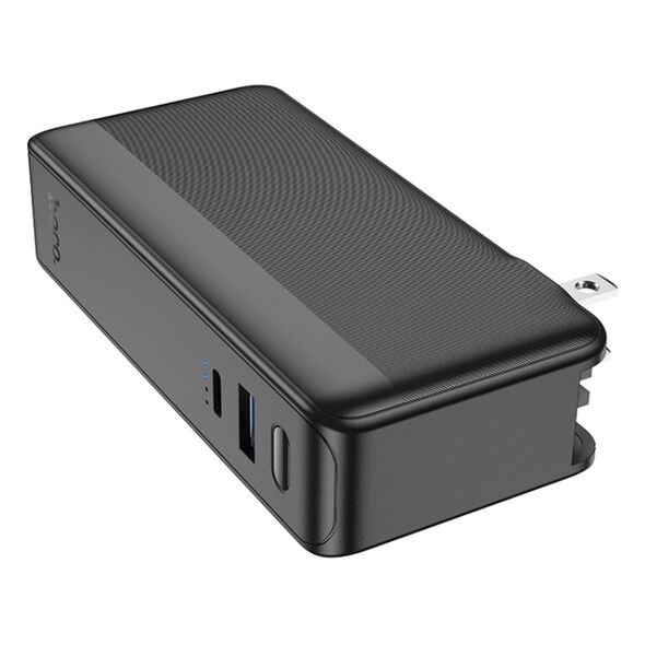 Hoco Acumulator cu Plug US / EU, USB, Type-C, 22.5W, 10000mAh - Hoco Friendly (Q16) - Black 6942007601566 έως 12 άτοκες Δόσεις