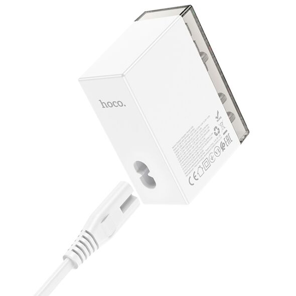 Hoco Incarcator 3x USB, 3x Type-C, 65W - Hoco Fuerza (N36) - White 6942007606608 έως 12 άτοκες Δόσεις