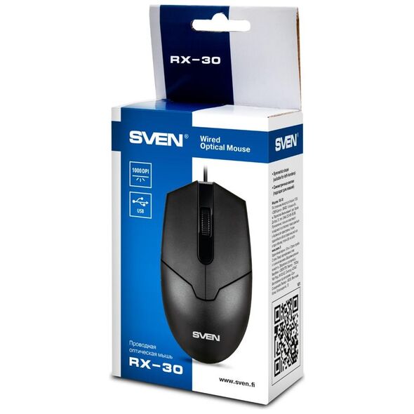 Sven Mouse RX-30 Black (SV-018214) έως 12 άτοκες Δόσεις