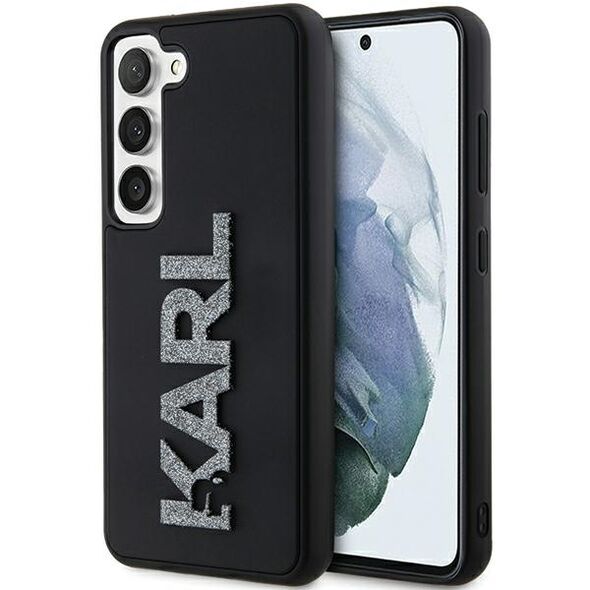 Karl Lagerfeld case for Samsung Galaxy S24 KLHCS24S3DMBKCK black HC 3D logo glitter 3666339259082