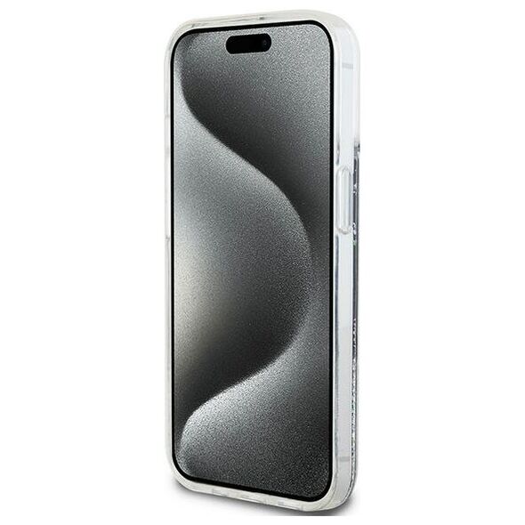 DKNY case for iPhone 15 Plus 6,7&quot; DKHCP15MLBNAEK black HC liquid glitters w arch logo 3666339270766