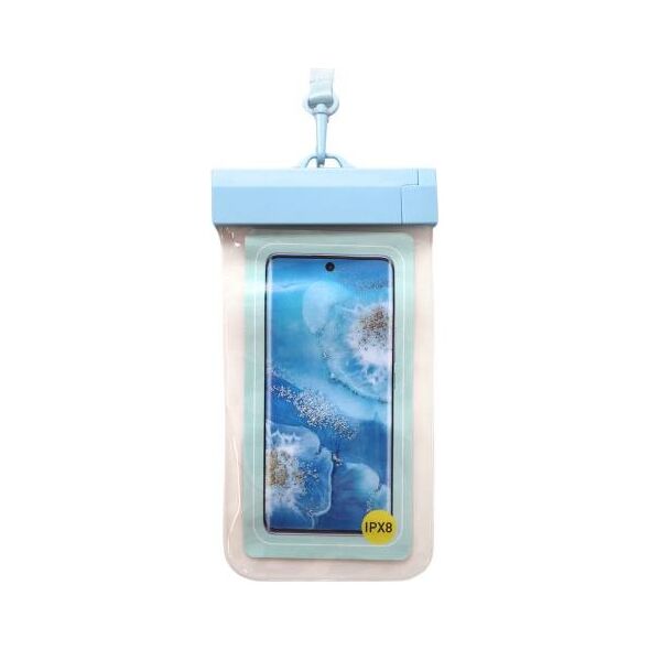 Waterproof Θήκη inos για Smartphones έως 6.9'' Διάφανο-Γαλάζιο 5205598168315 5205598168315 έως και 12 άτοκες δόσεις