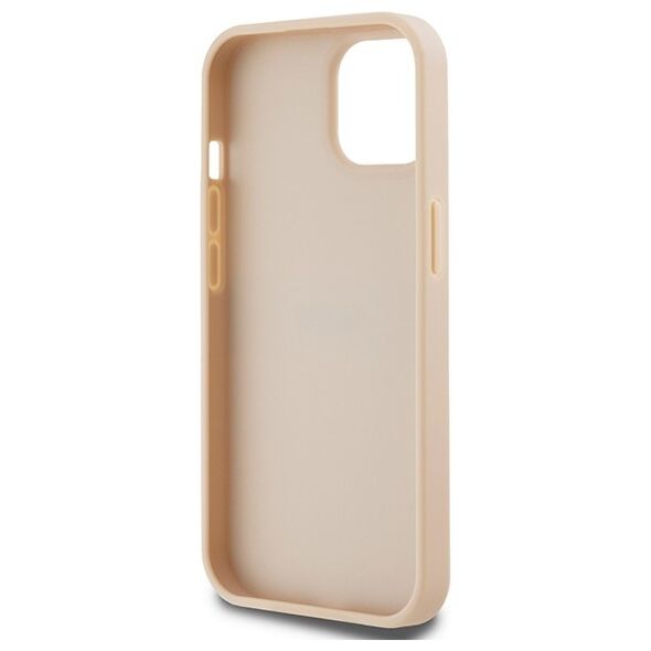 DKNY case for iPhone 15 6,1&quot; DKHCP15SPRTHSLP pink HC PU repeat texture pattern w tonal stripe 3666339260675