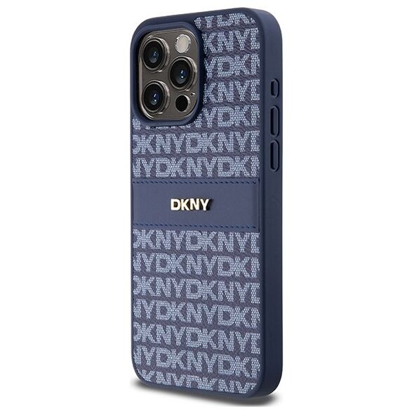DKNY case for iPhone 15 Pro Max 6,7&quot; DKHCP15XPRTHSLB black HC Magsafe pu repeat pattern w stack logo 3666339260842