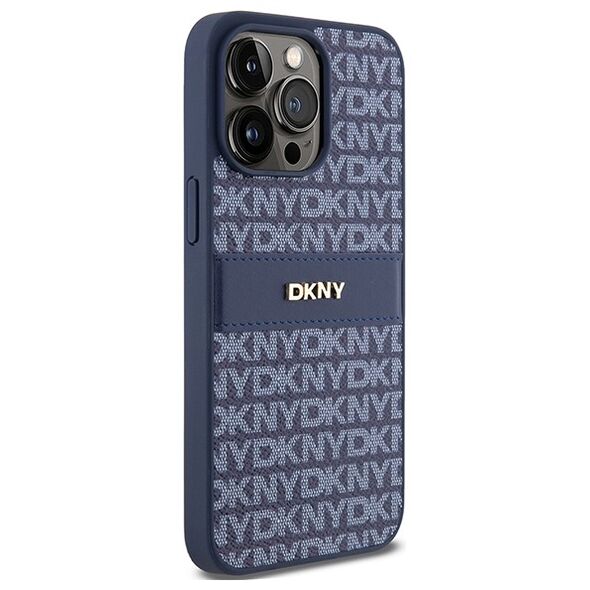 DKNY case for iPhone 15 Pro Max 6,7&quot; DKHCP15XPRTHSLB black HC Magsafe pu repeat pattern w stack logo 3666339260842