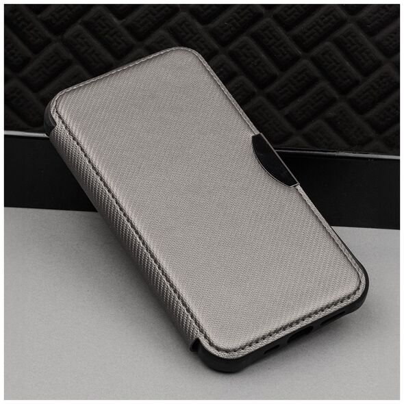 Smart Carbon case for iPhone 15 Pro 6,1&quot; silver 5907457760042