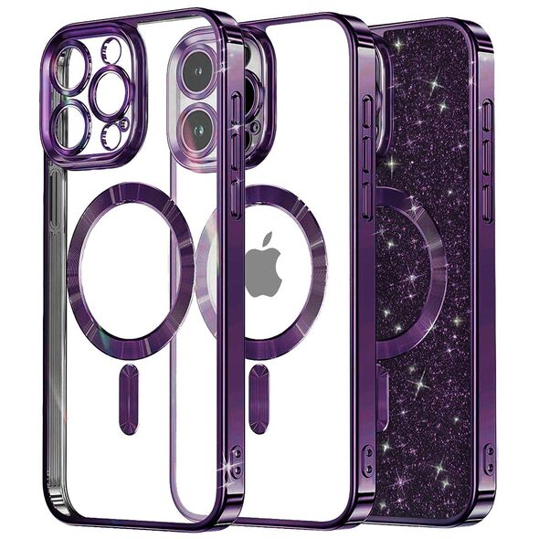 Techsuit Case for iPhone 12 Pro Max - Techsuit Luxury Glitter MagSafe - Deep Purple 5949419133983 έως 12 άτοκες Δόσεις