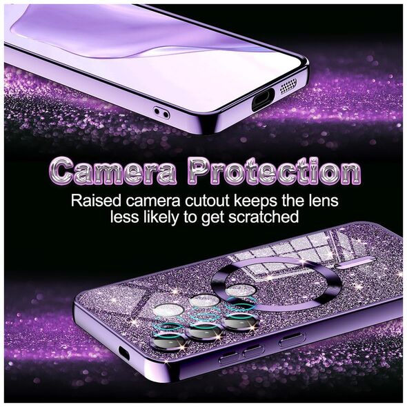 Techsuit Case for Samsung Galaxy S21 Ultra 5G - Techsuit Luxury Glitter MagSafe - Silver 5949419132306 έως 12 άτοκες Δόσεις