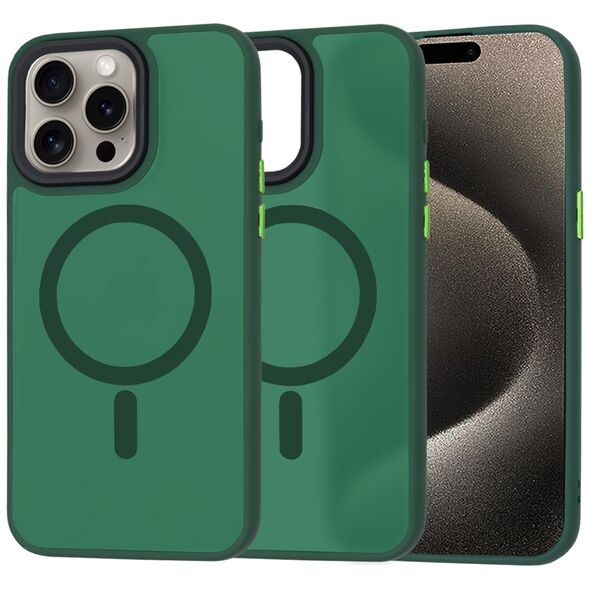 Techsuit Case for iPhone 15 Pro Max - Techsuit HaloFrost MagSafe Series - Midnight Green 5949419147638 έως 12 άτοκες Δόσεις