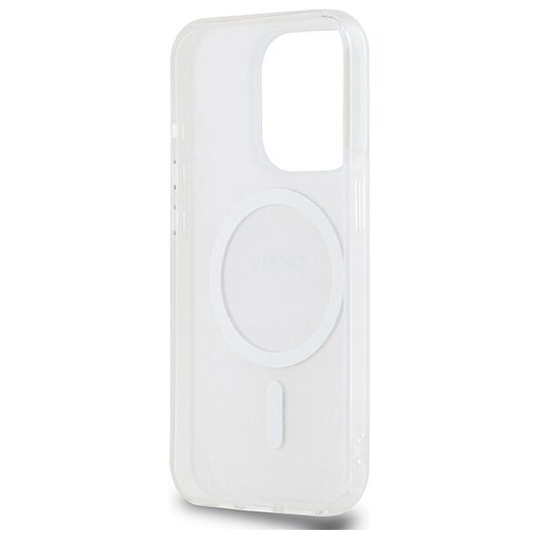 DKNY case for iPhone 15 Pro Max 6,7&quot; DKHMP15XHRHSEP blue HC Magsafe pc tpu repeat texture pattern w stripe 3666339267704