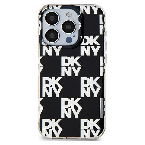 DKNY case for iPhone 15 Plus 6,7&quot; DKHCP15MHDLCEK black HC PC TPU checkered pattern 3666339268244