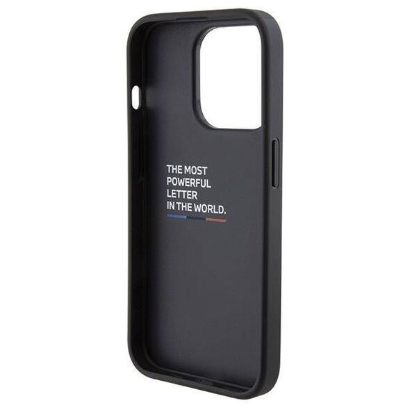 Original Case APPLE IPHONE 15 PRO BMW Stamped Tricolor Stripe (BMHCP15L22NSTB) black 3666339143930