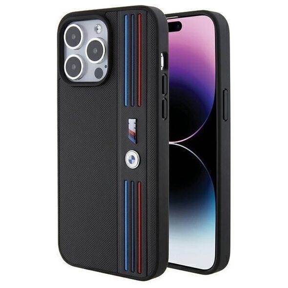 Original Case APPLE IPHONE 15 PRO MAX BMW Tricolor M Collection (BMHCP15X22PPMK) black 3666339143459