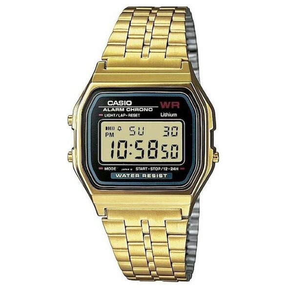 Casio Vintage Iconic Ψηφιακό Ρολόι Μπαταρίας με Μεταλλικό Μπρασελέ Χρυσό (ITA159WGEA-1EF) (CASITA159WGEA1EF) έως 12 άτοκες Δόσεις