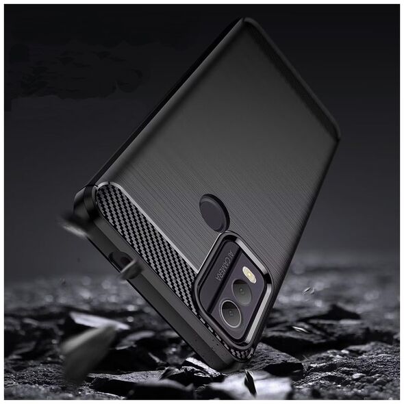 Techsuit Case for Nokia C22 - Techsuit Carbon Silicone - Black 5949419180963 έως 12 άτοκες Δόσεις